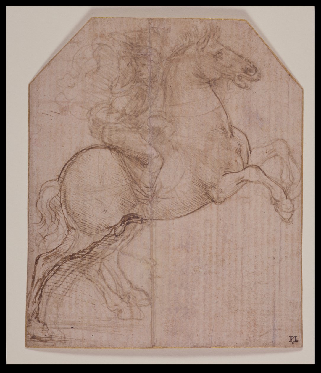 Reiter auf aufbäumendem Pferd, ca. 1481-82 von Leonardo da Vinci