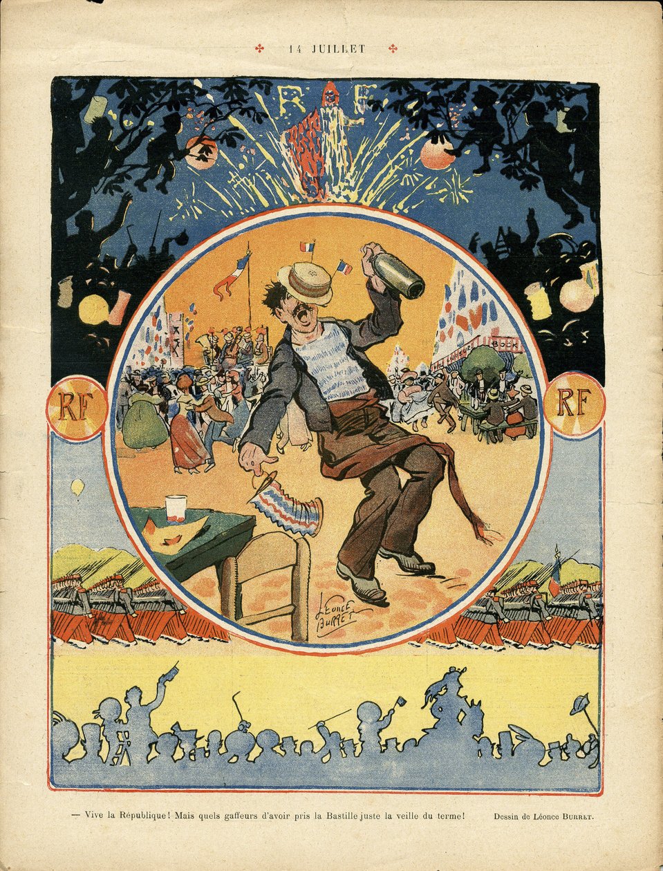 Illustration von Leonce Burret (1865-1915) in Le Rire von Leonce Burret