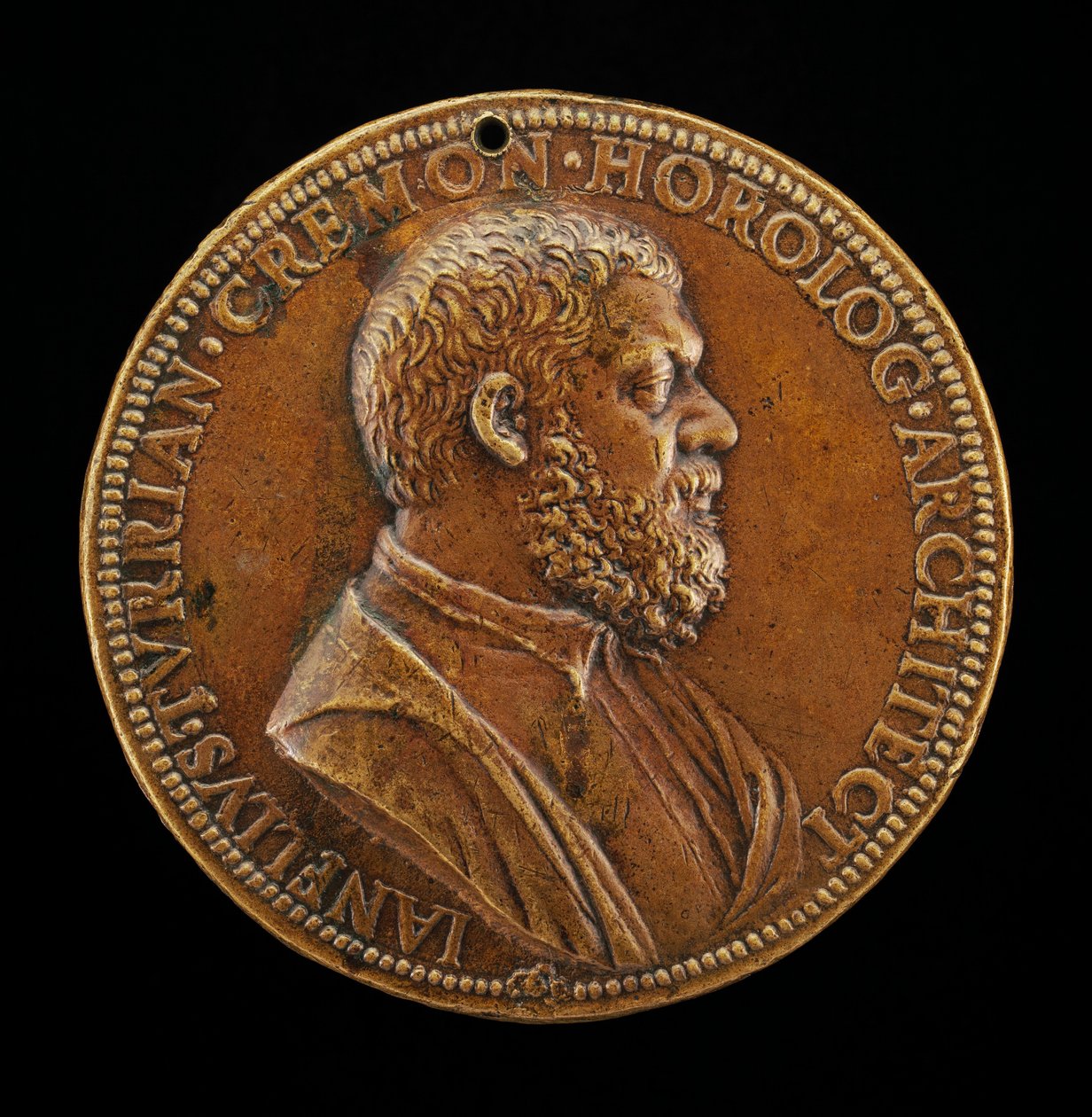Giannello della Torre von Cremona, Ingenieur im Dienst von Karl V. (Vorderseite) von Leone Leoni
