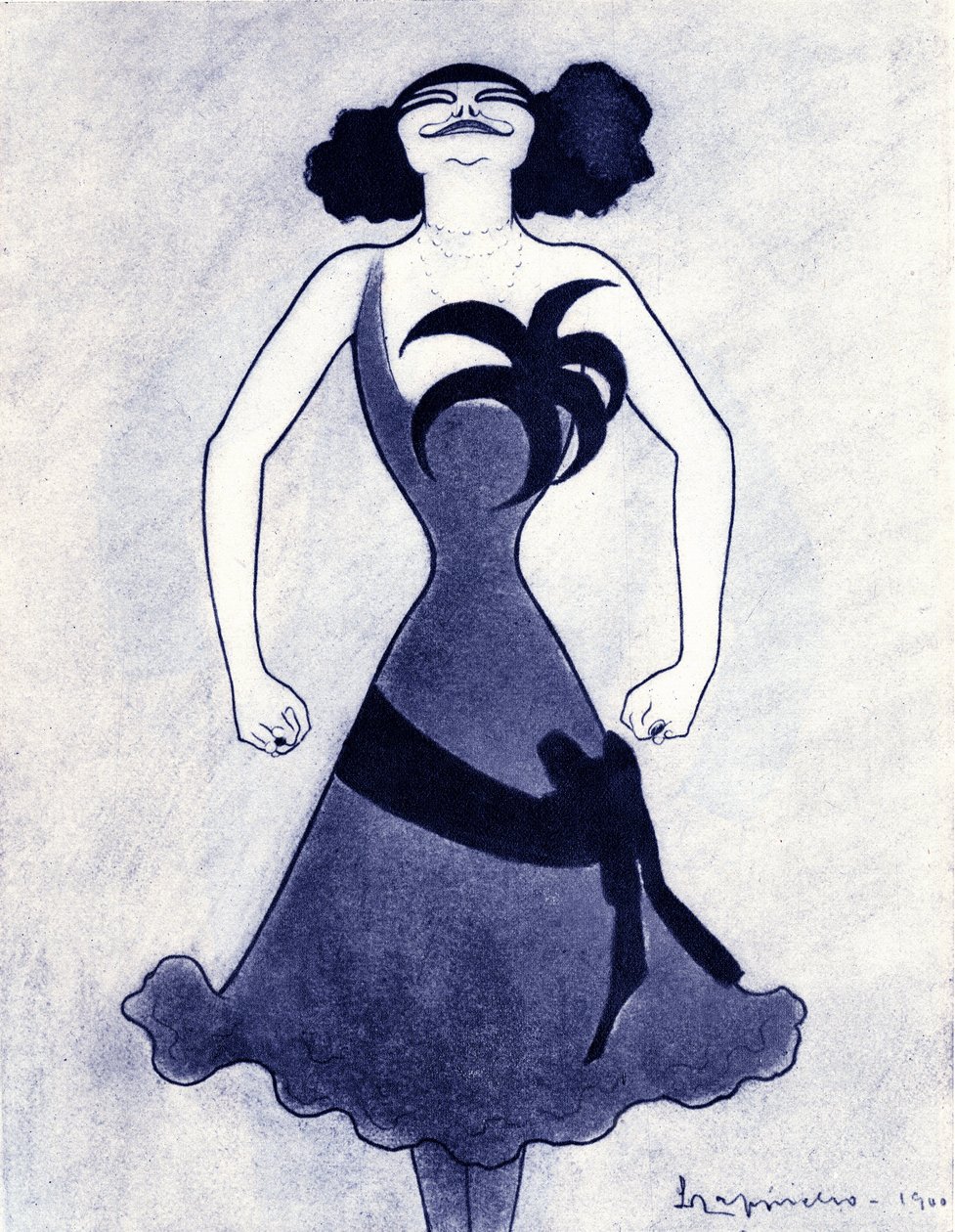 Karikatur des Polarkomikers und Sängers (Emilie Marie Bouchaud) (1874-1939) Zeichnung von Leonetto Cappiello (1875-1942) 1900 von Leonetto Cappiello