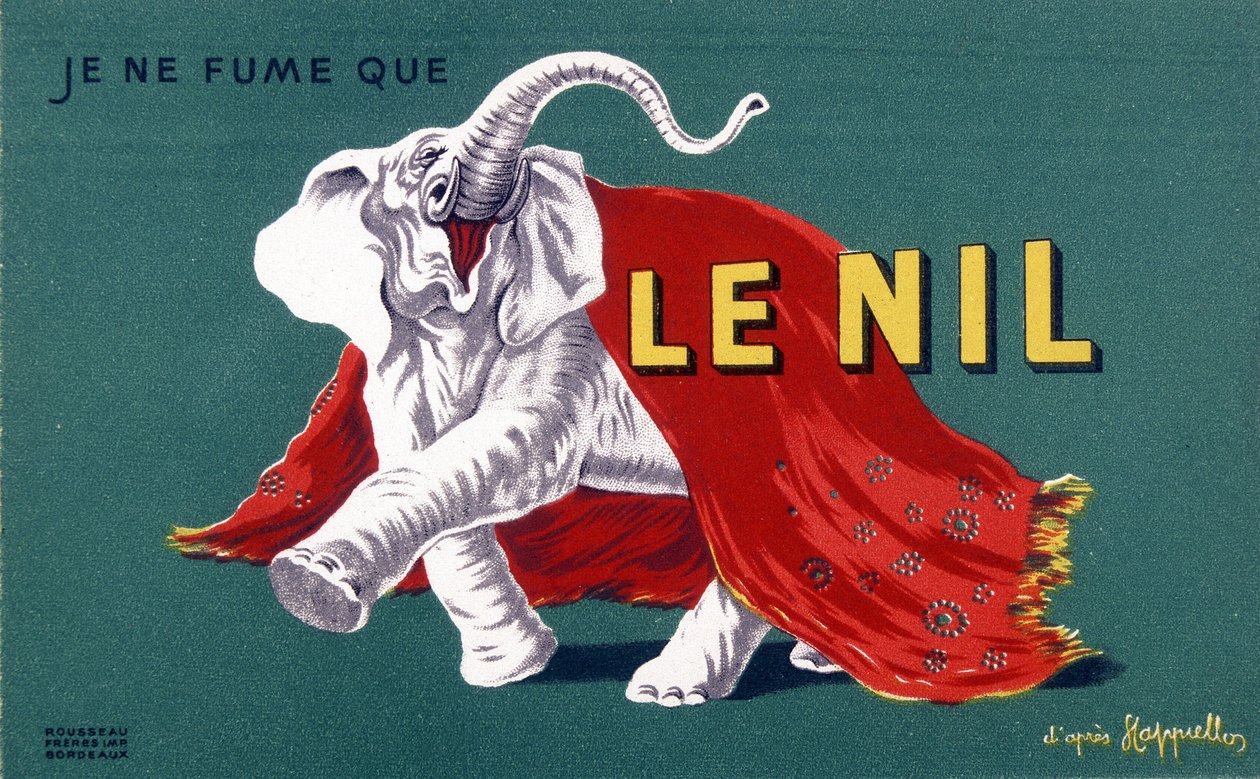 Ich rauche nur den Nil. Zigarettenwerbeplakat „Der Nil“ von Leonetto Cappiello (1875-1942). 20. Jahrhundert von Leonetto Cappiello