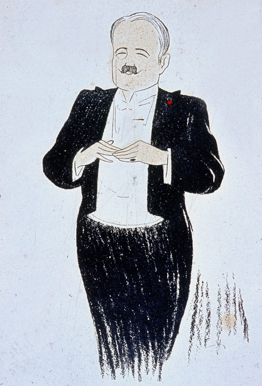 Marcel Prevost (1862-1941) französischer Romanautor, Zeichnung von Cappiello 1905 von Leonetto Cappiello