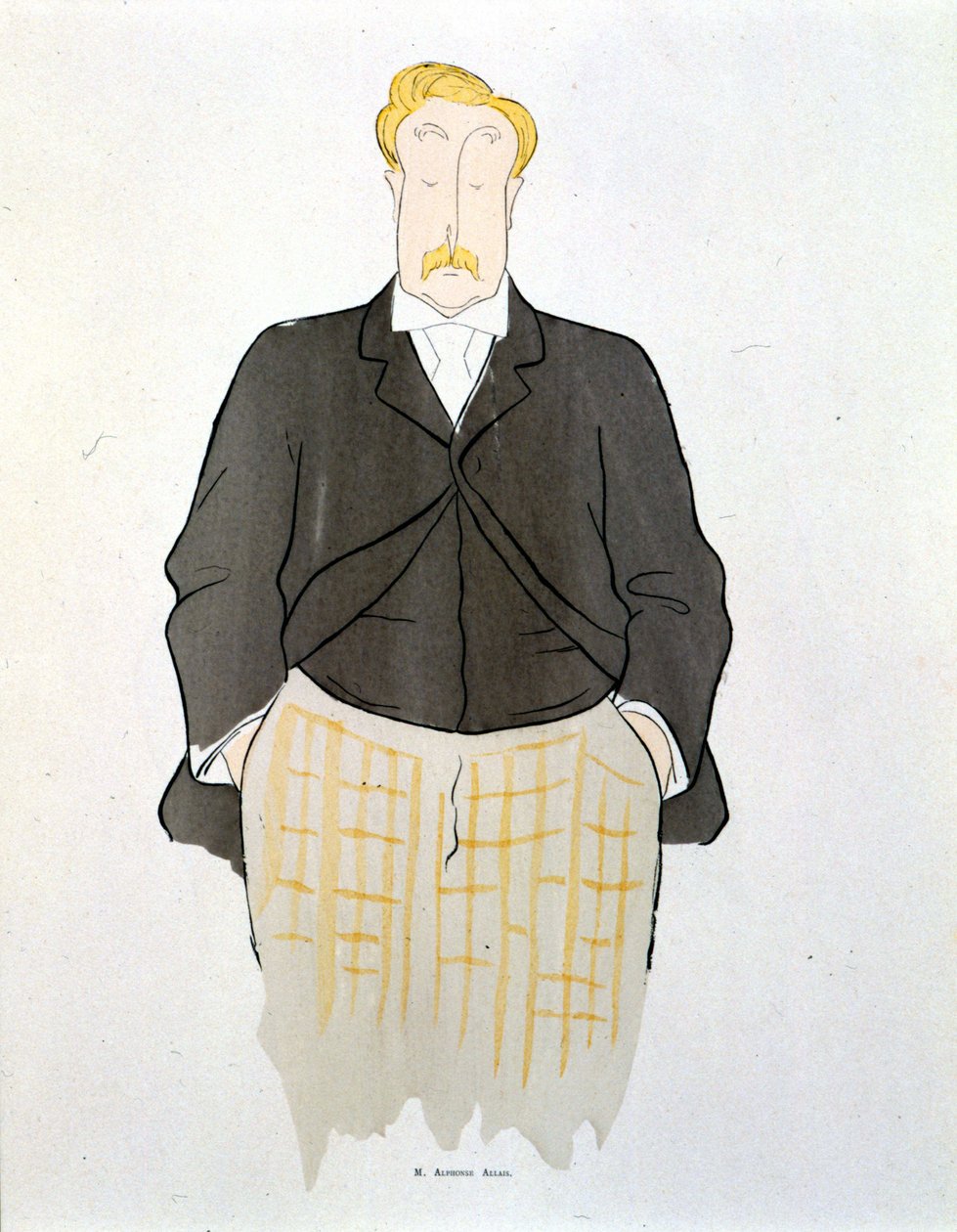 Porträt von Alphonse Allais von Leonetto Cappiello um 1900 von Leonetto Cappiello