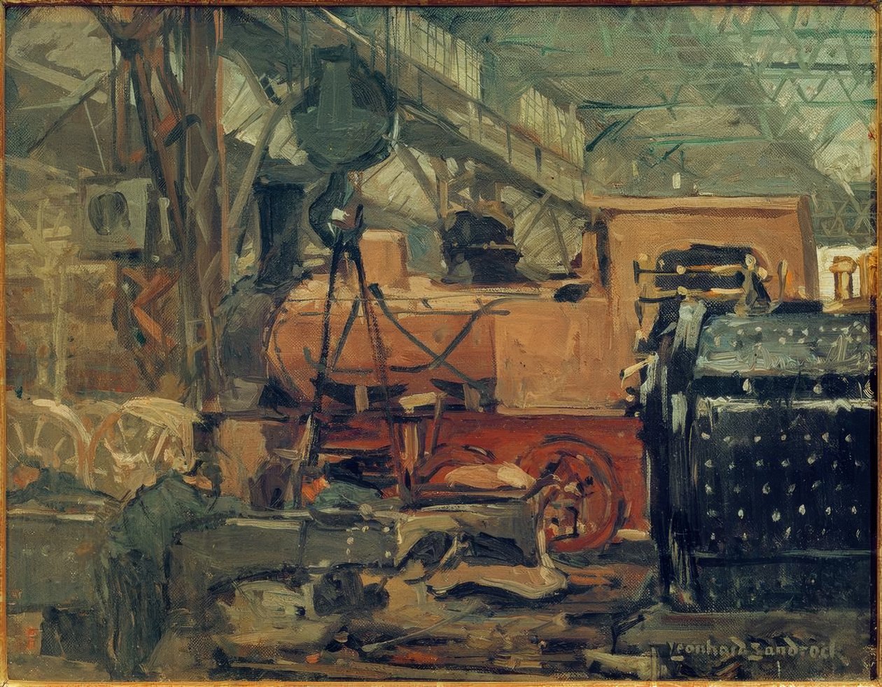 In einer Kesselmontagehalle von Leonhard Sandrock