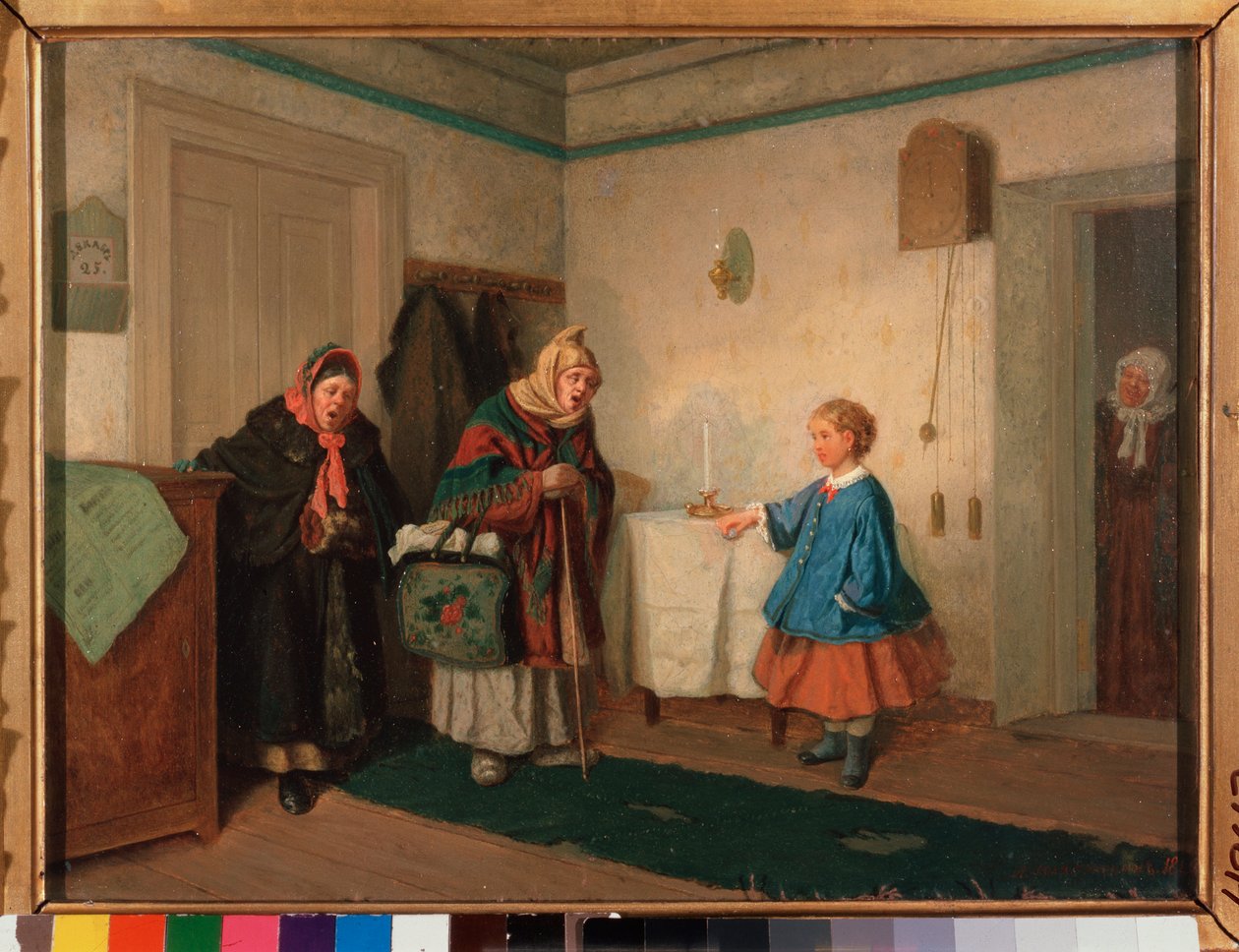 Die bettelnden Sängerinnen von Leonid Ivanovich Solomatkin
