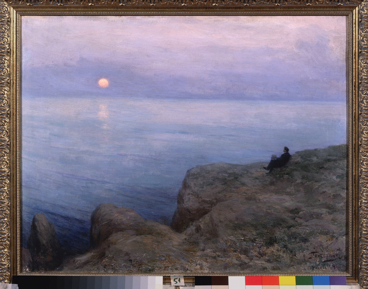 Der Dichter Alexander Puschkin (1799-1837) am Ufer von Leonid Osipovic Pasternak