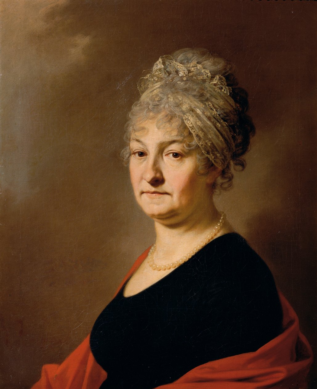 Brustbild Baronin Schlassnig, geb. Barreaux von Leopold Blonder