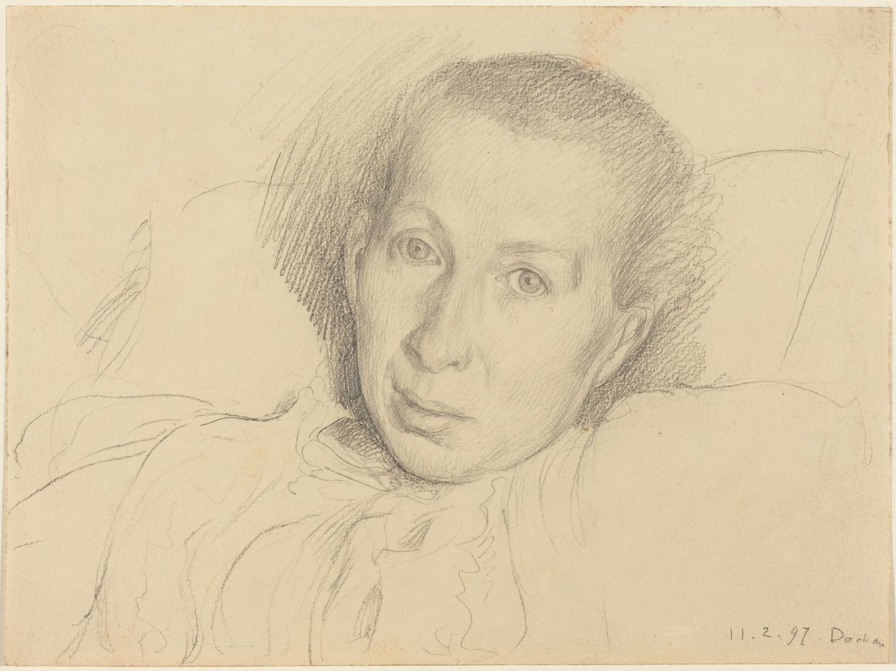 Die Schwester des Künstlers, Marie von Kalckreuth von Leopold Karl Walter von Kalckreuth