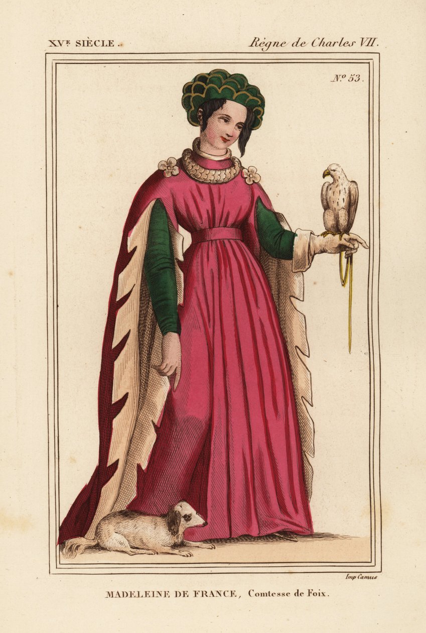 Madeleine de France, Gräfin von Foix, Tochter von König Karl VII. von Frankreich von Leopold Massard