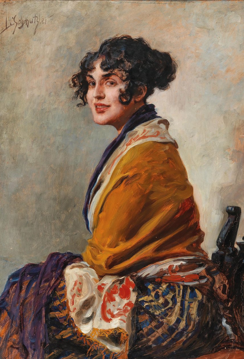 Porträt der Schauspielerin Lili Marberg 1876-1962 von Leopold Schmutzler