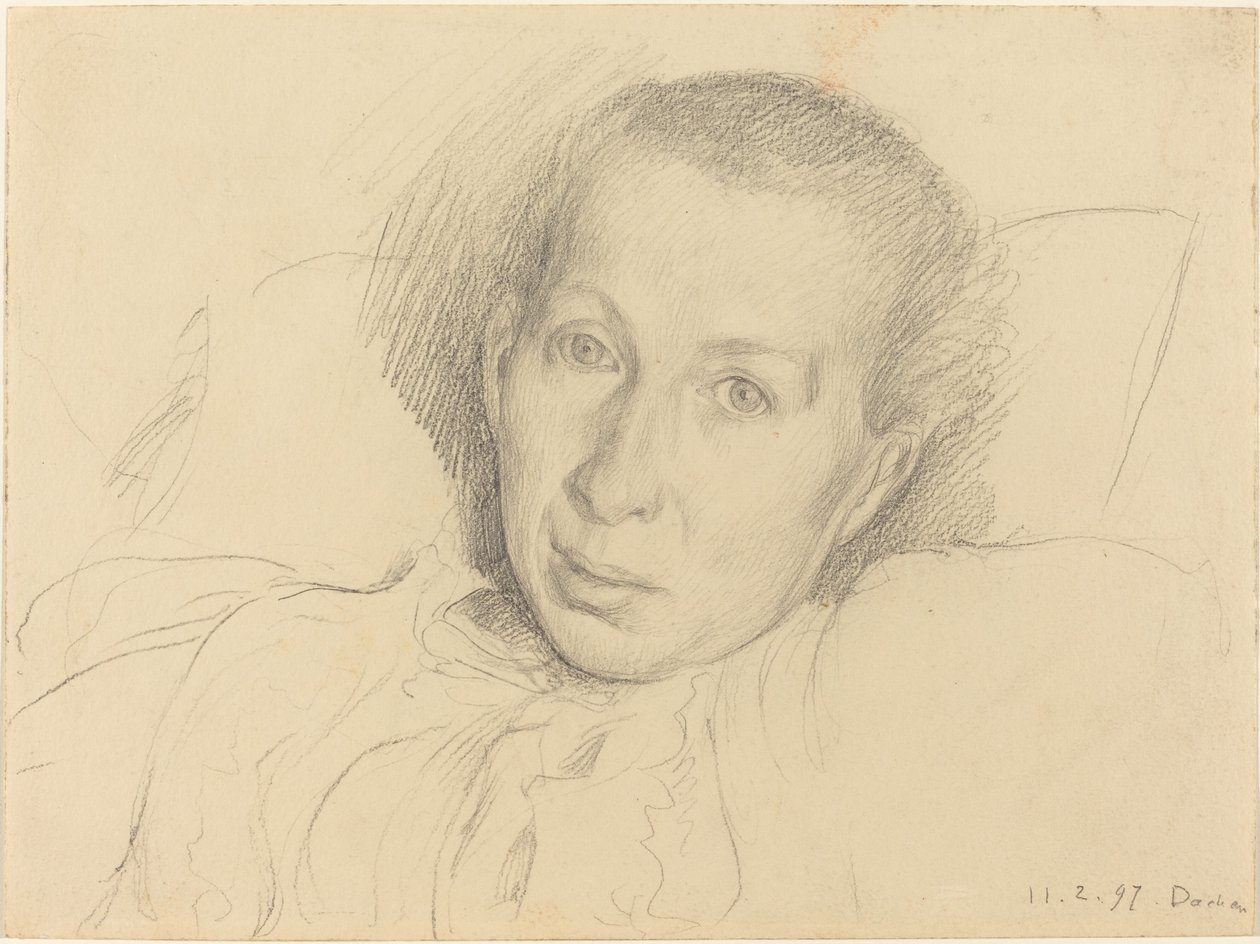 Die Schwester des Künstlers, Marie von Kalckreuth von Leopold von Kalckreuth