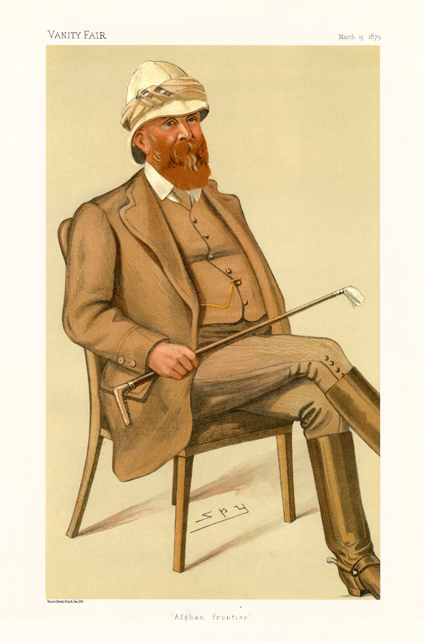 Generalmajor Sir Peter Stark Lumsden - Porträtsitzung von Leslie Matthew (1851 1922) Ward