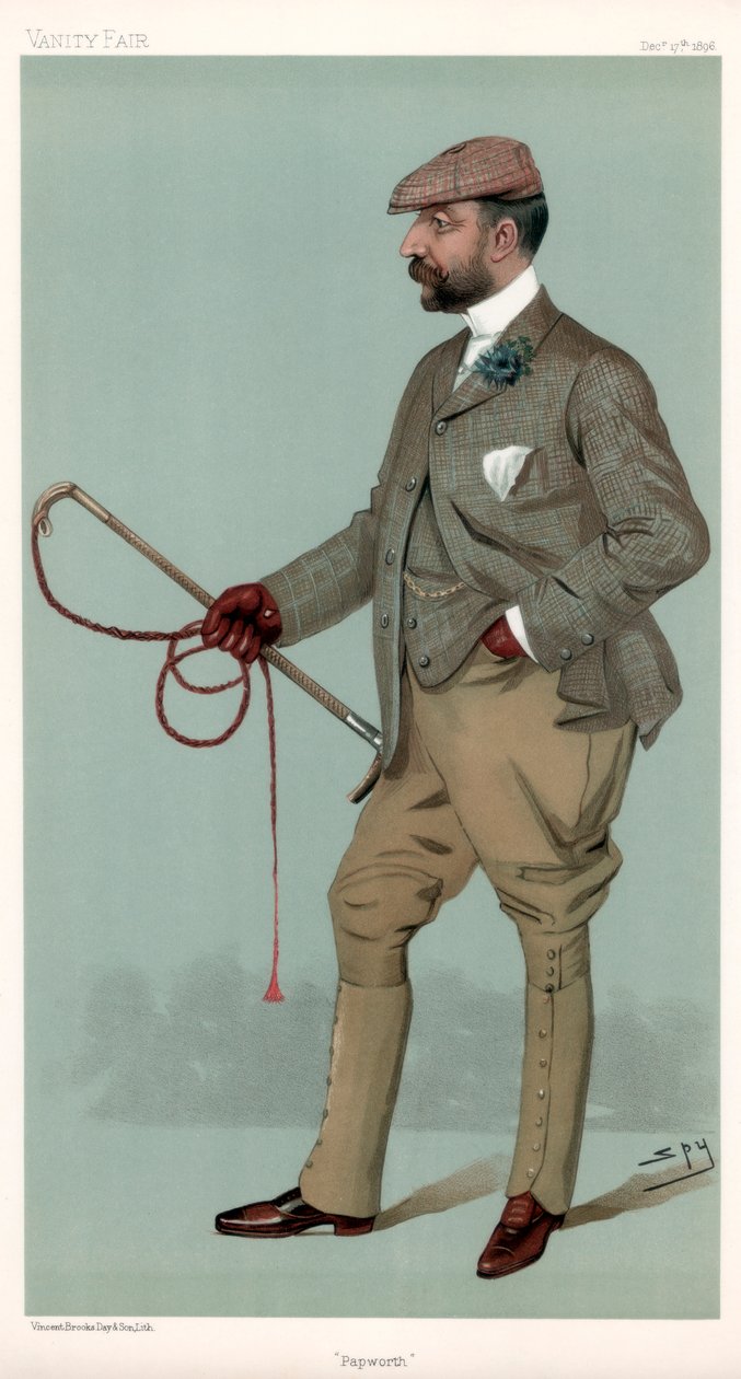 Papworth, Ernest Terah Hooley, britischer Finanzier, 1896 von Leslie Matthew Ward