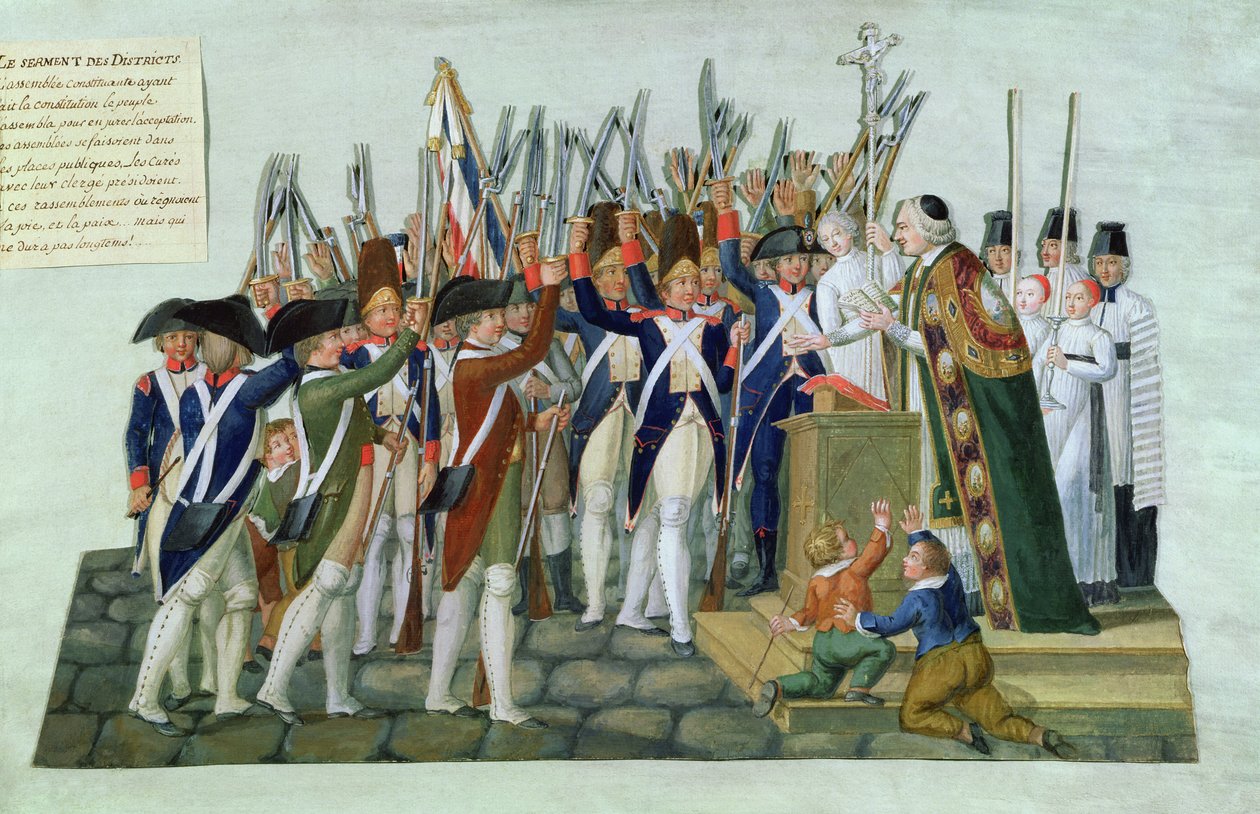 Eid der Bezirke, Februar 1790 von Lesueur Brothers