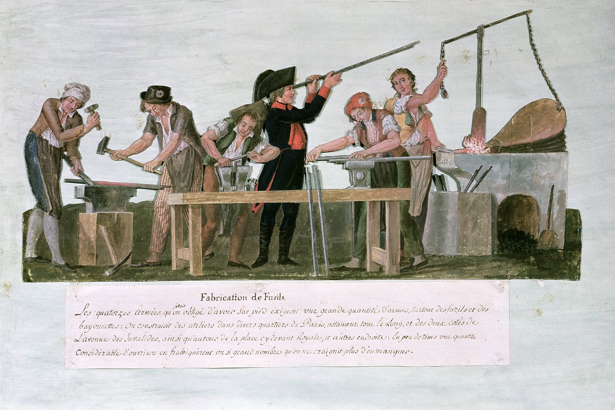 Werkstatt der Büchsenmacher, 1793 von Lesueur Brothers