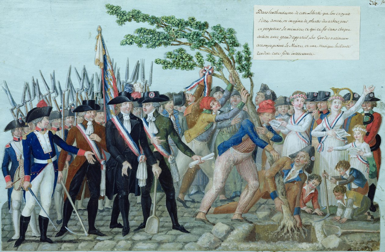 Das Pflanzen eines Freiheitsbaums, ca. 1789 von Lesueur Brothers