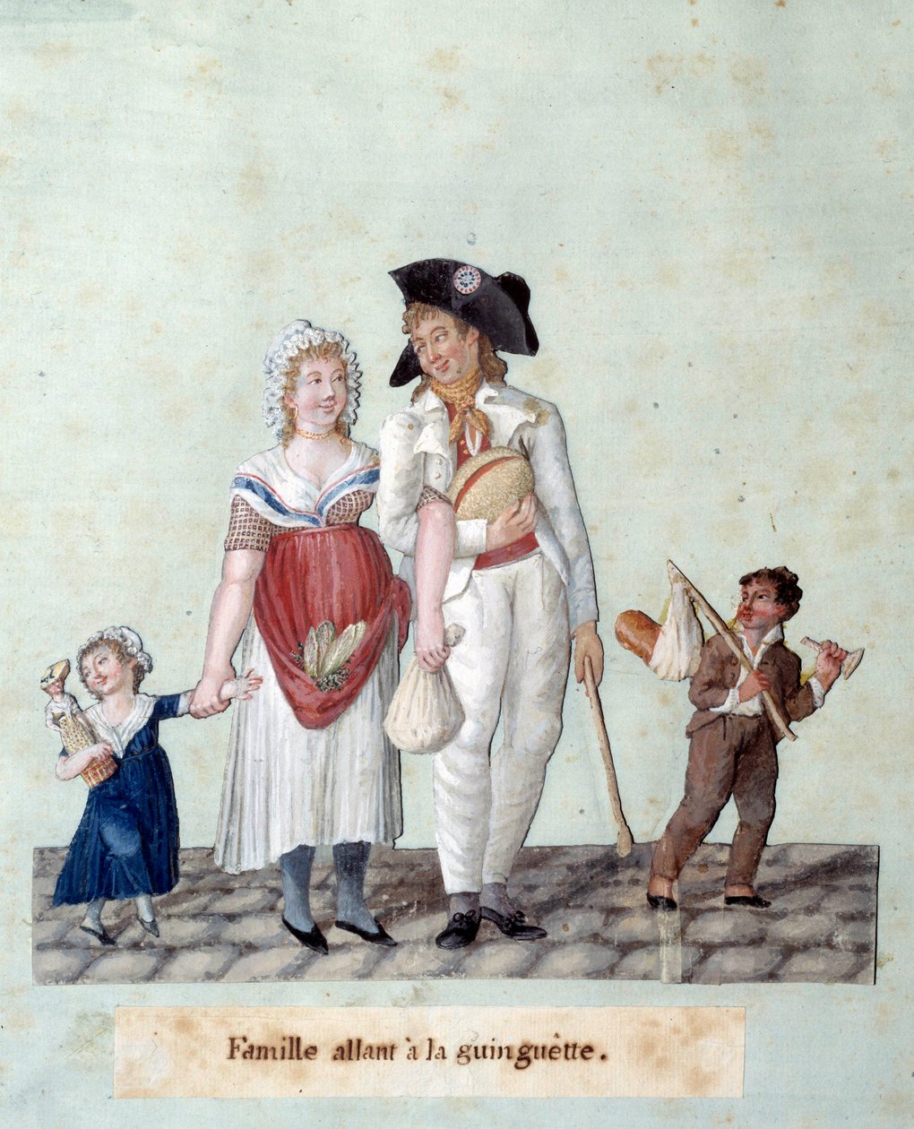 Französische Revolution: Eine Familie geht zur Guinguette von Lesueur Brothers
