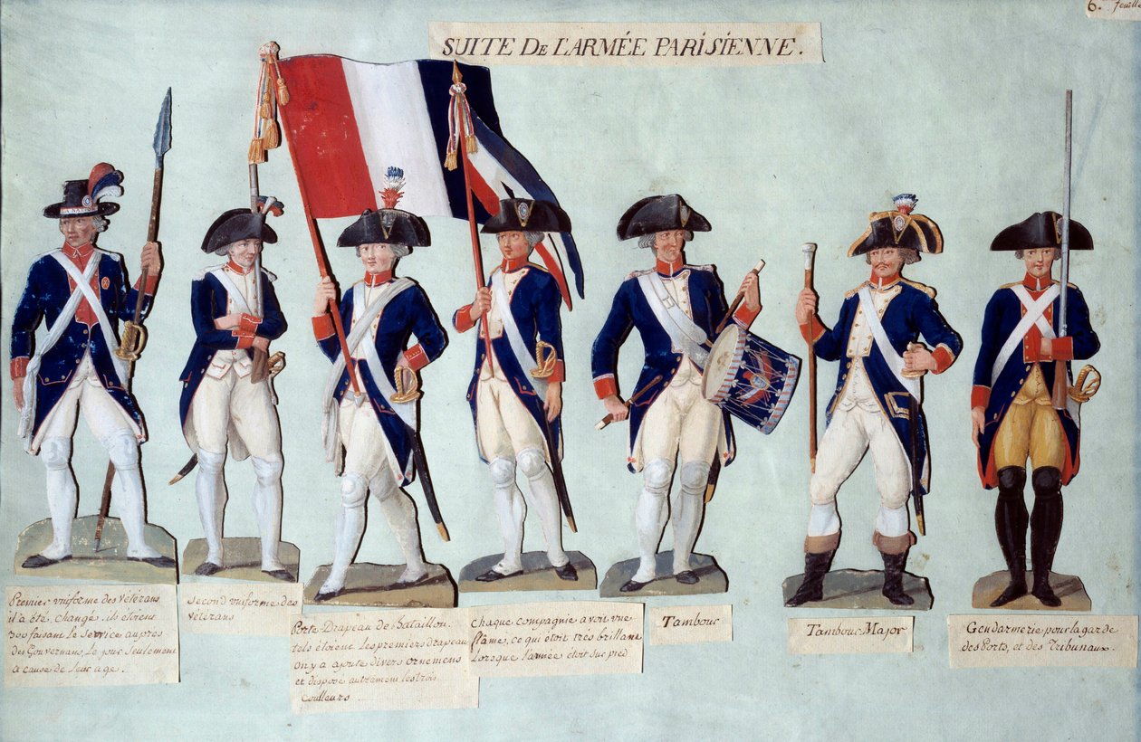 Die Pariser Armee während der Französischen Revolution von Lesueur Brothers