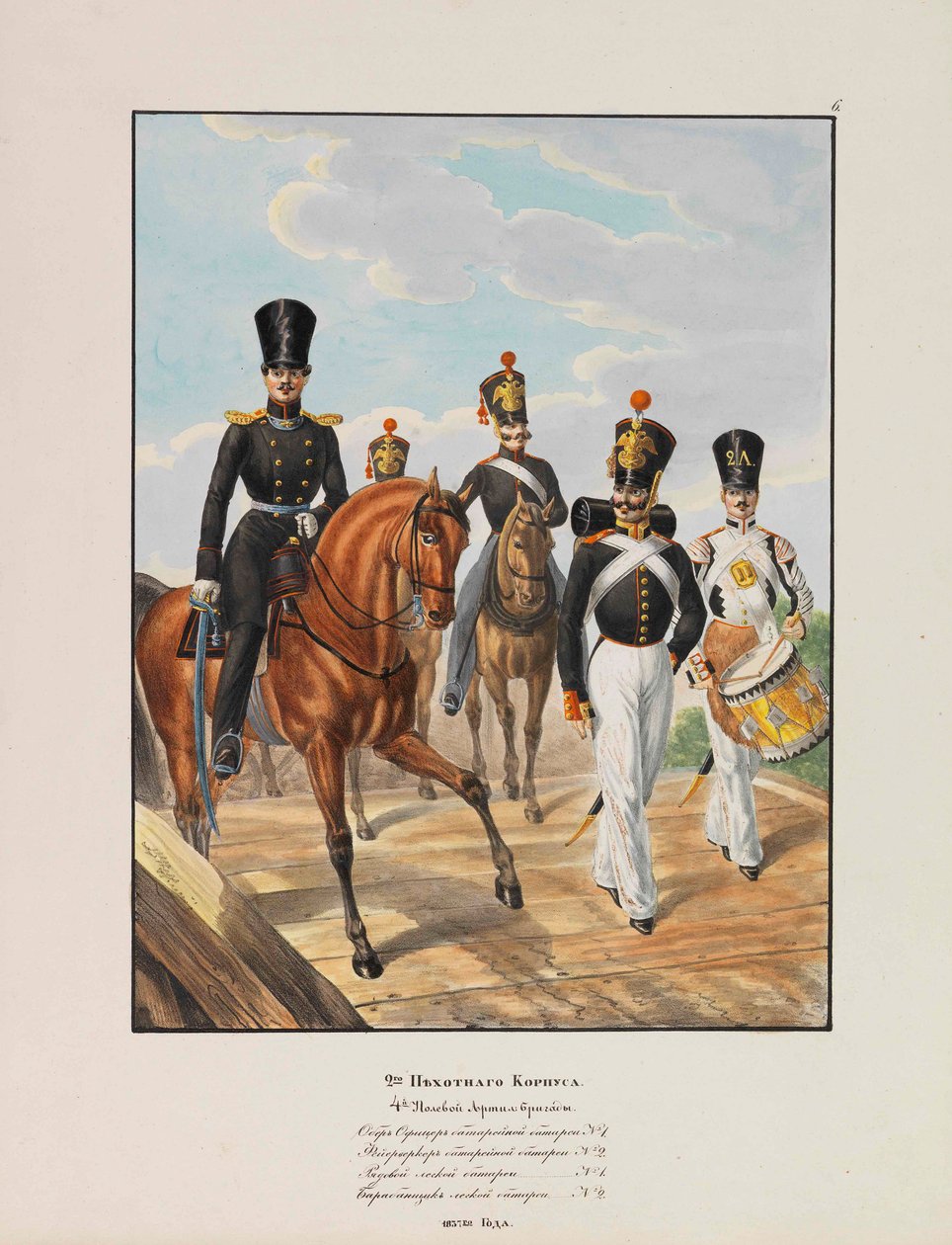 2. Infanteriedivision der kaiserlich russischen Armee, 1837-1839 von Lev Alexandrovich Belousov