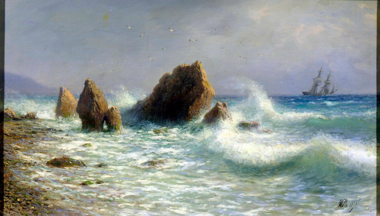 An der Küste von Livadia, 1895 von Lev Felixovich Lagorio