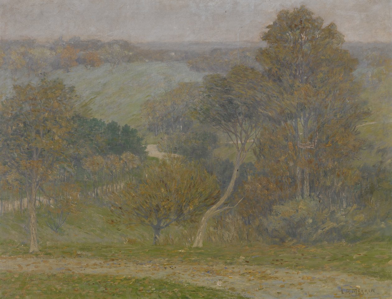 Hügel und Senke, ca. 1896 von Lewis Henry Meakin