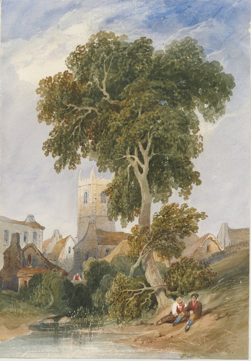 Longnor Village von Lewis John Wood