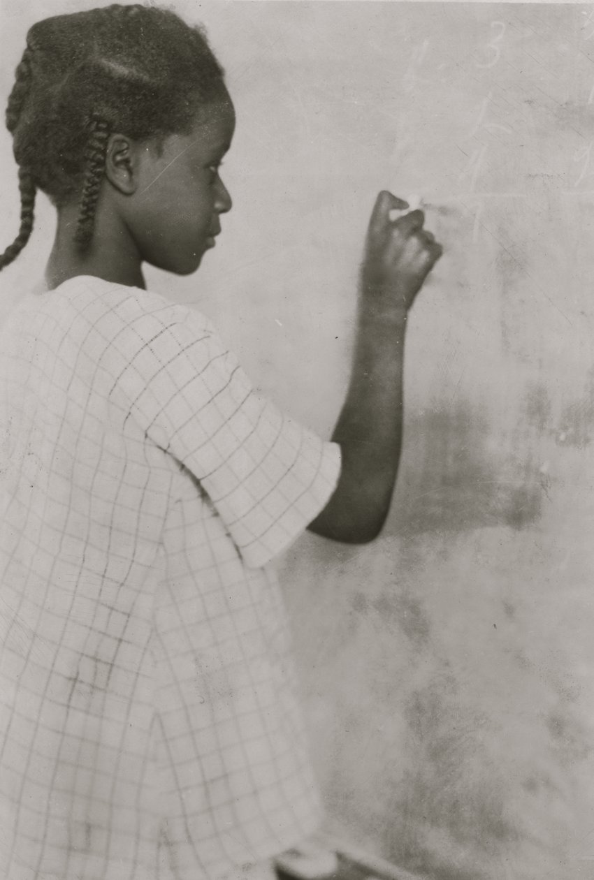 Ein Schüler in der Pleasant Green School - Pocahontas County, West Virginia 1921 von Lewis Wickes Hine
