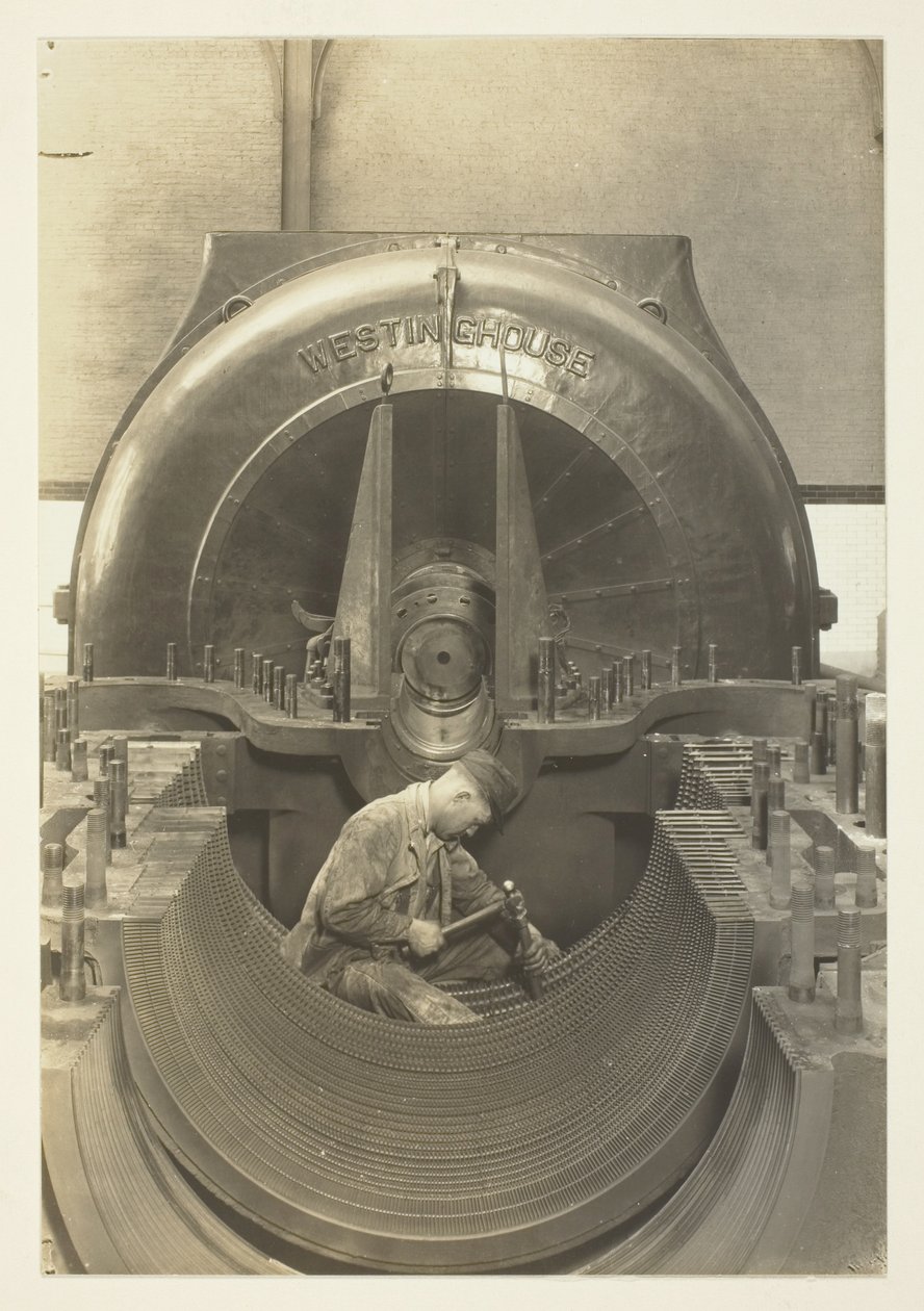 Die Turbine, Kraftwerk, New York City von Lewis Wickes Hine