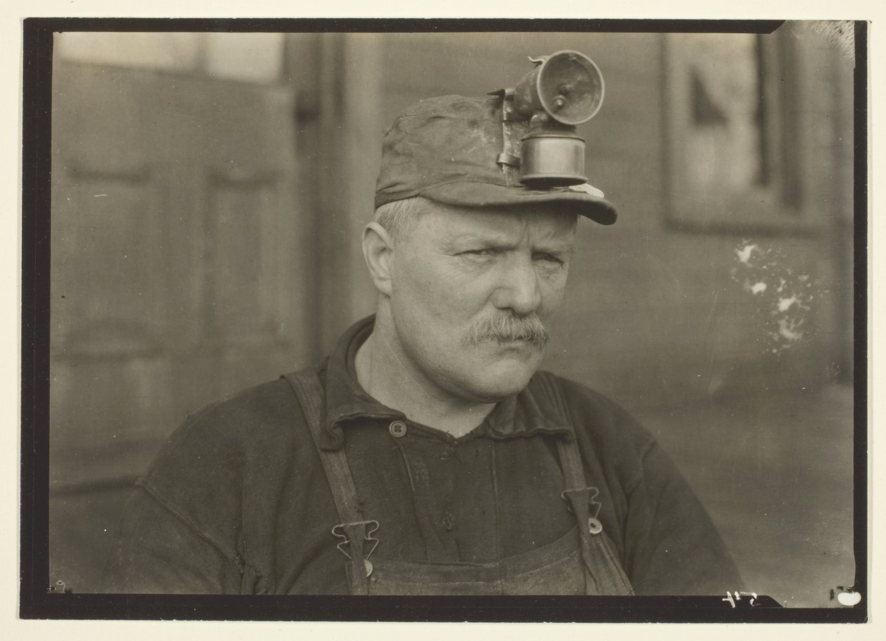 Dieser Mann, Schotte, wurde der Dichter der Minen genannt, Ost-Pennsylvania Kohlenmine von Lewis Wickes Hine