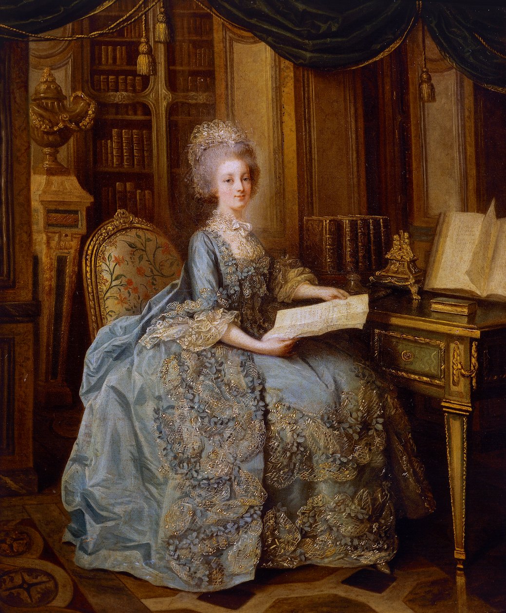 La Petite Reine oder Porträt von Madame Sophie, ca. 1770-74 von Lié Louis Périn Salbreux