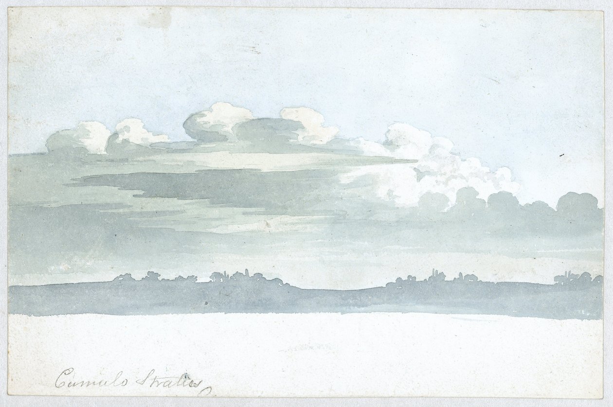 Wolkenstudie von Luke Howard, ca. 1808-1811 von Unbekannt Unbekannt