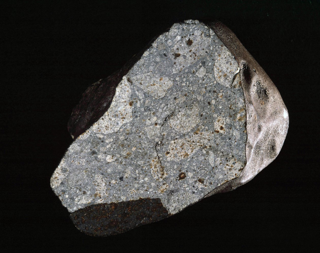 Meteorit gefunden in der Aube, gefallen im Jahr 369 - Naturhistorisches Museum, Paris von Unbekannt Unbekannt