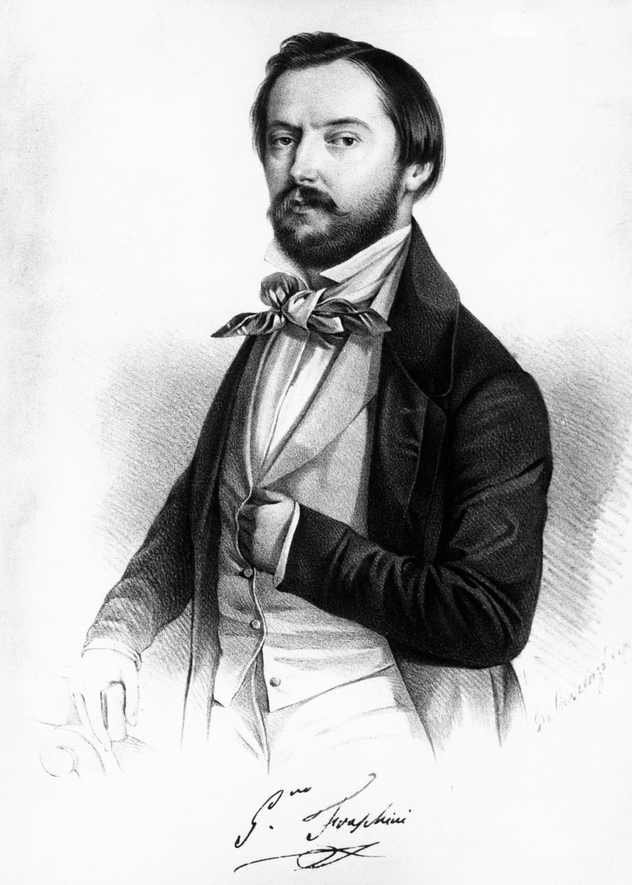 Porträt von Gaetano Fraschini (1816-1887), italienischer Tenor von Unbekannt Unbekannt