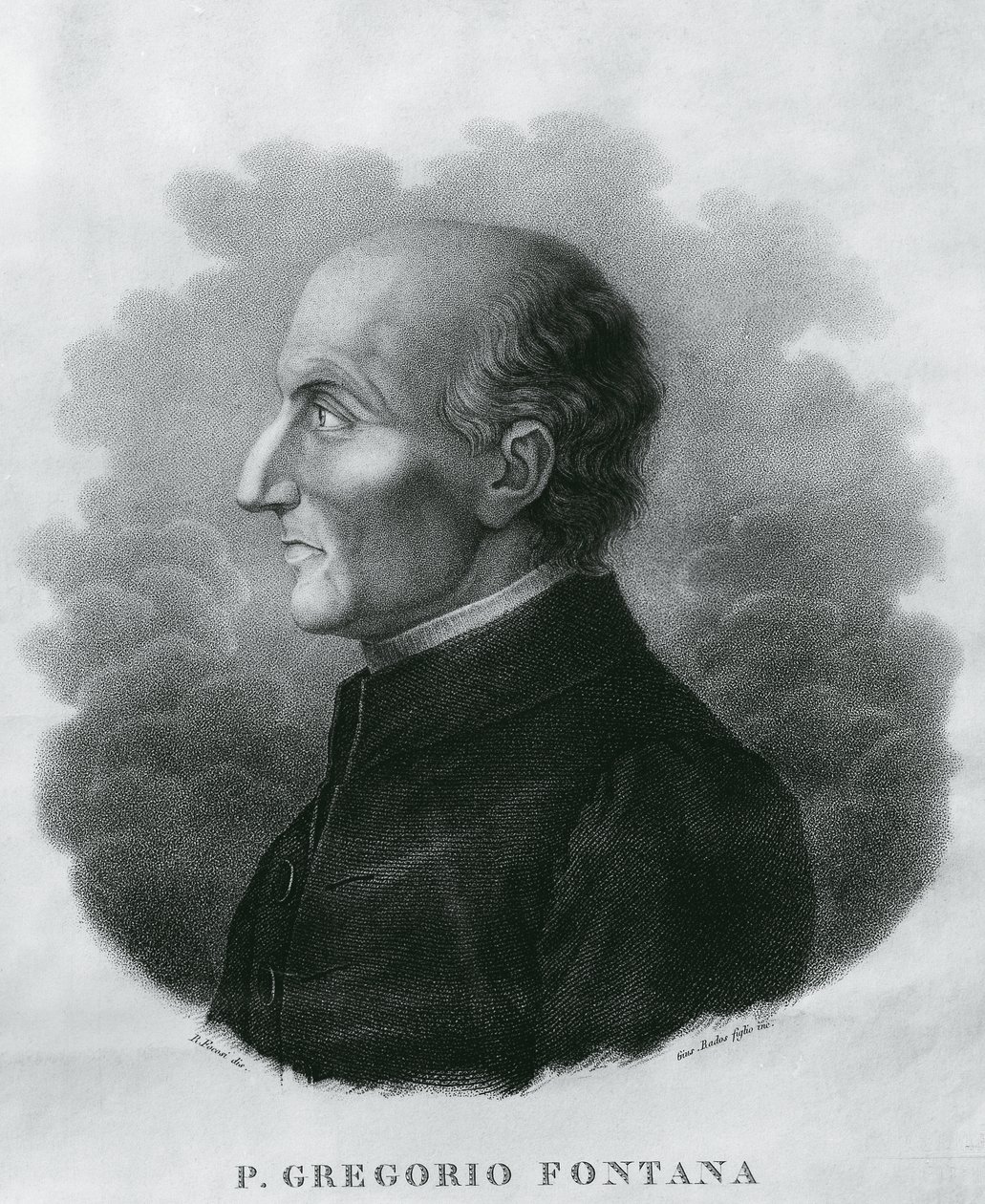 Porträt von Gregorio Fontana von Unbekannt Unbekannt