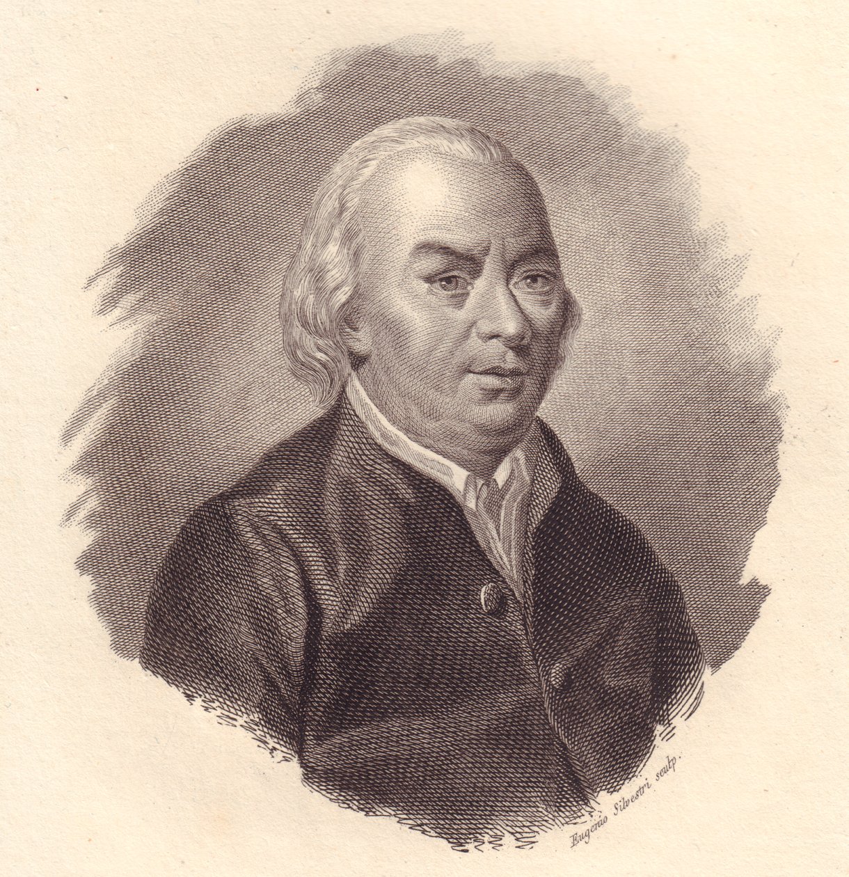 Porträt des italienischen Dichters Gian Carlo Passeroni (1713-1803), Kupferstich von Eugenio Silvestri von Unbekannt Unbekannt