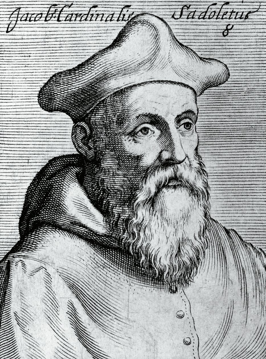Porträt von Jacopo Sadoleto, Gravur aus Illustrissimorum... von Claudius Pernetus von Unbekannt Unbekannt