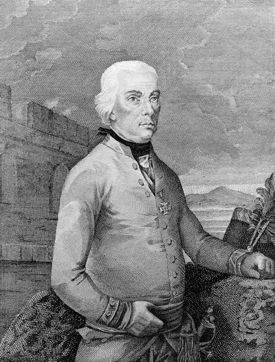 Porträt von Michael Friedrich von Melas von Unbekannt Unbekannt