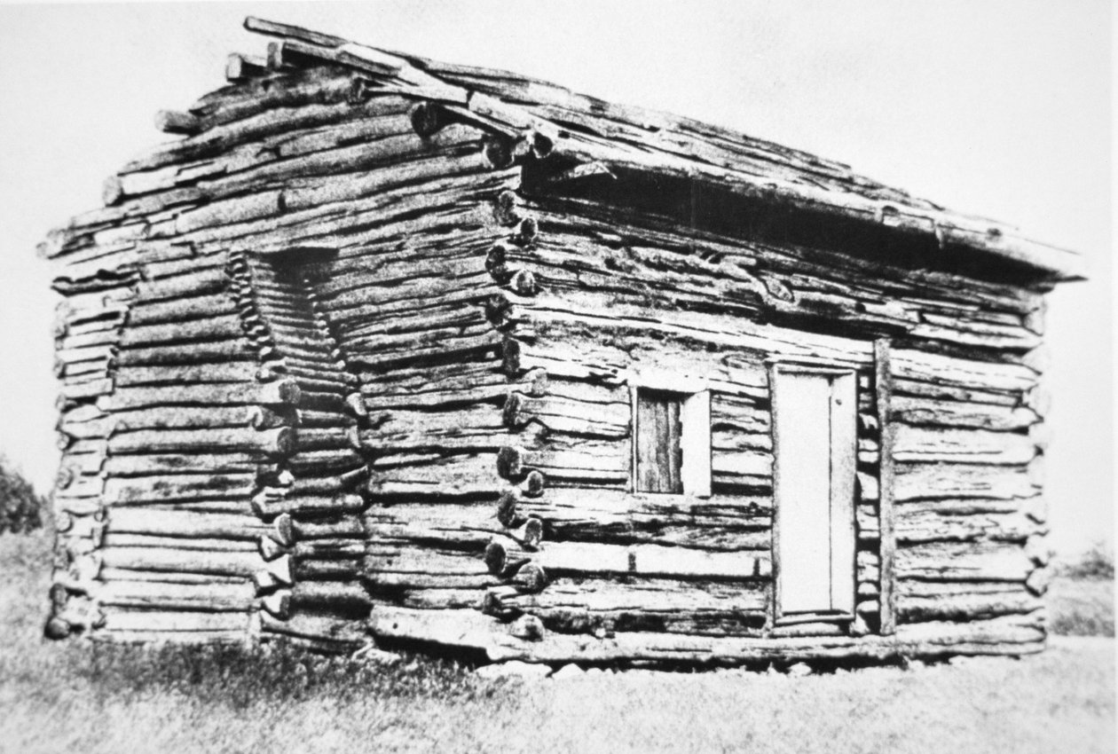Die Blockhütte, in der Abraham Lincoln geboren wurde von Unbekannt Unbekannt