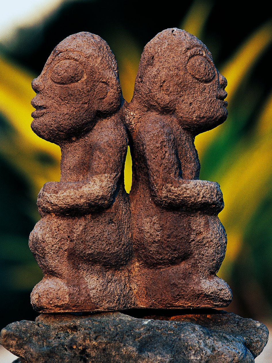 Tiki-Götter, Marquesas-Inseln, Französisch-Polynesien (Überseegebiet der Französischen Republik) von Unbekannt Unbekannt