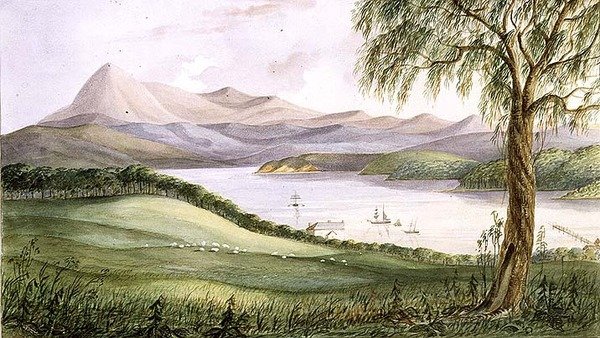 Twofold Bay, New South Wales, ca. 1860 von Lieutenant George Austin Woods
