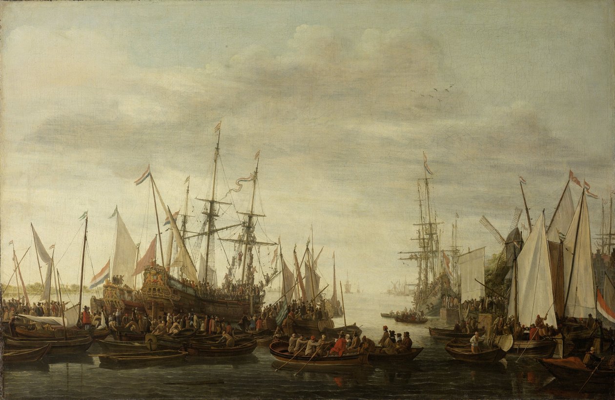 Eine Kielholung, nach der nicht belegten Tradition, des Schiffsarztes von Admiral Jan van Nes von Lieve Pietersz. Verschuier