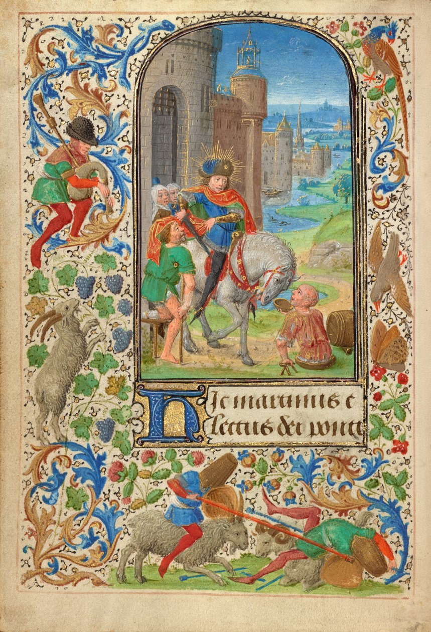 Der Heilige Martin teilt seinen Mantel von Lieven van Lathem