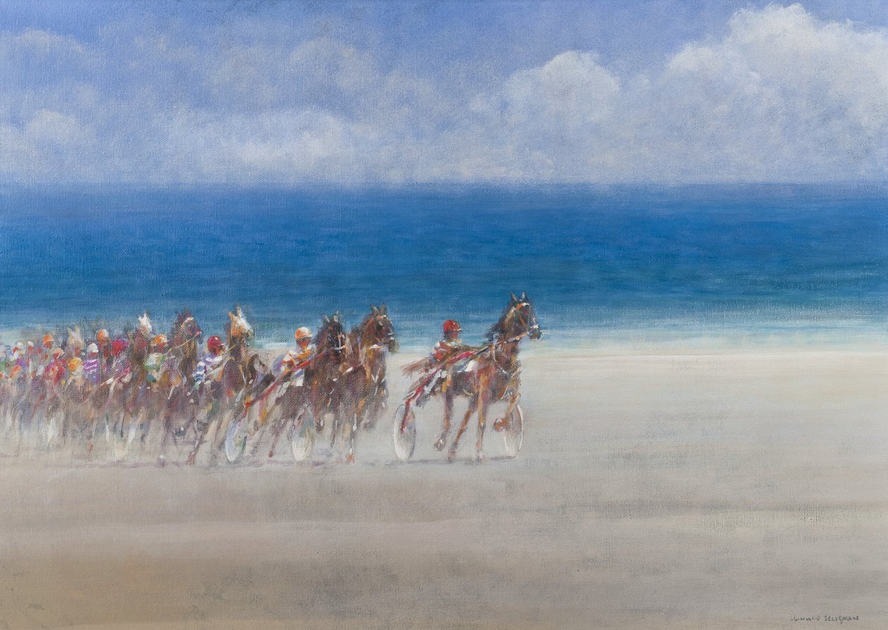 Trabrennen, Lancieux, Bretagne, 2014 von Lincoln Seligman