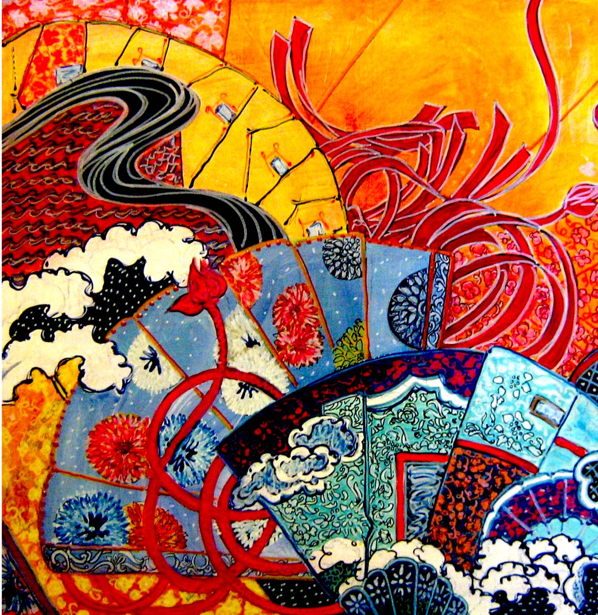 Orientalische Fächer, 2013 von linda arthurs