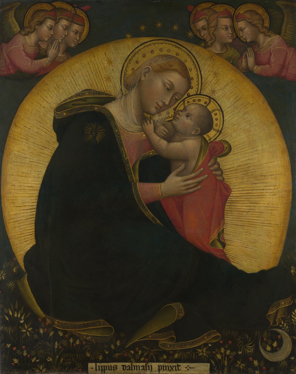 Die Jungfrau der Demut Madonna dell Umiltà, um 1390 von Lippo di Dalmasio Scannabecchi