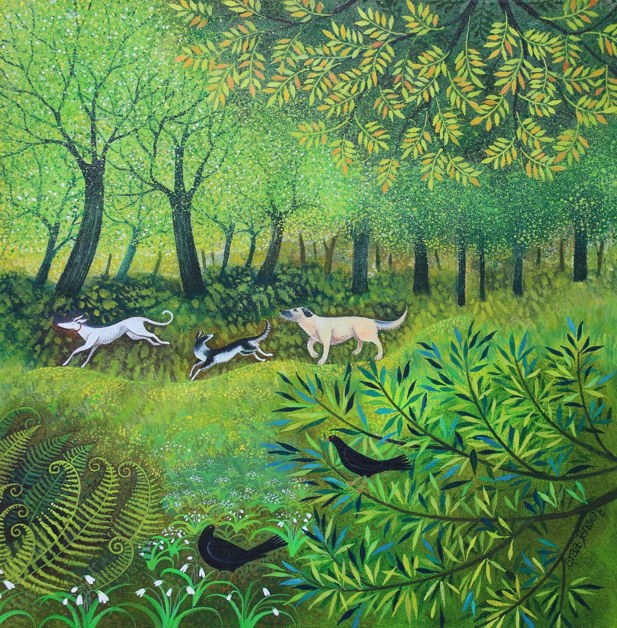 Drei Freunde, 2024 von Lisa Graa Jensen