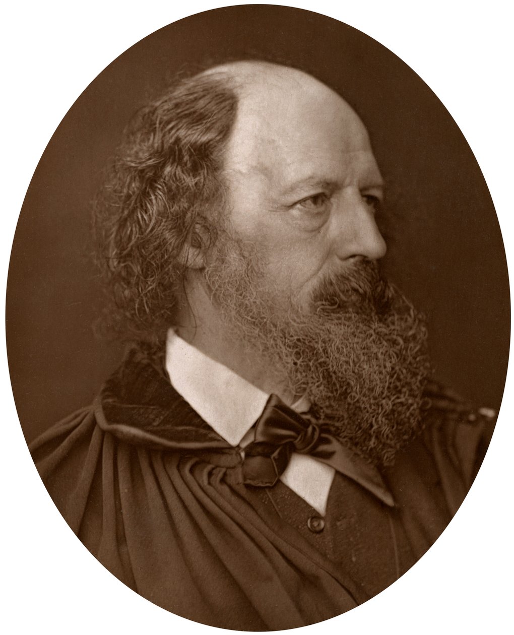 Alfred Tennyson, DCL, FRS, englischer Poet Laureate, 1883 von Lock and Whitfield