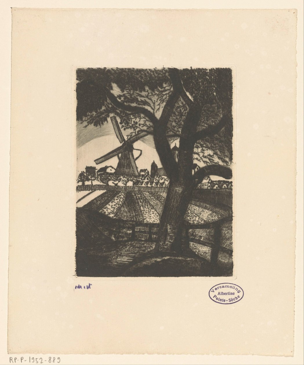 Obstgarten von Lodewijk Schelfhout (signed by artist)