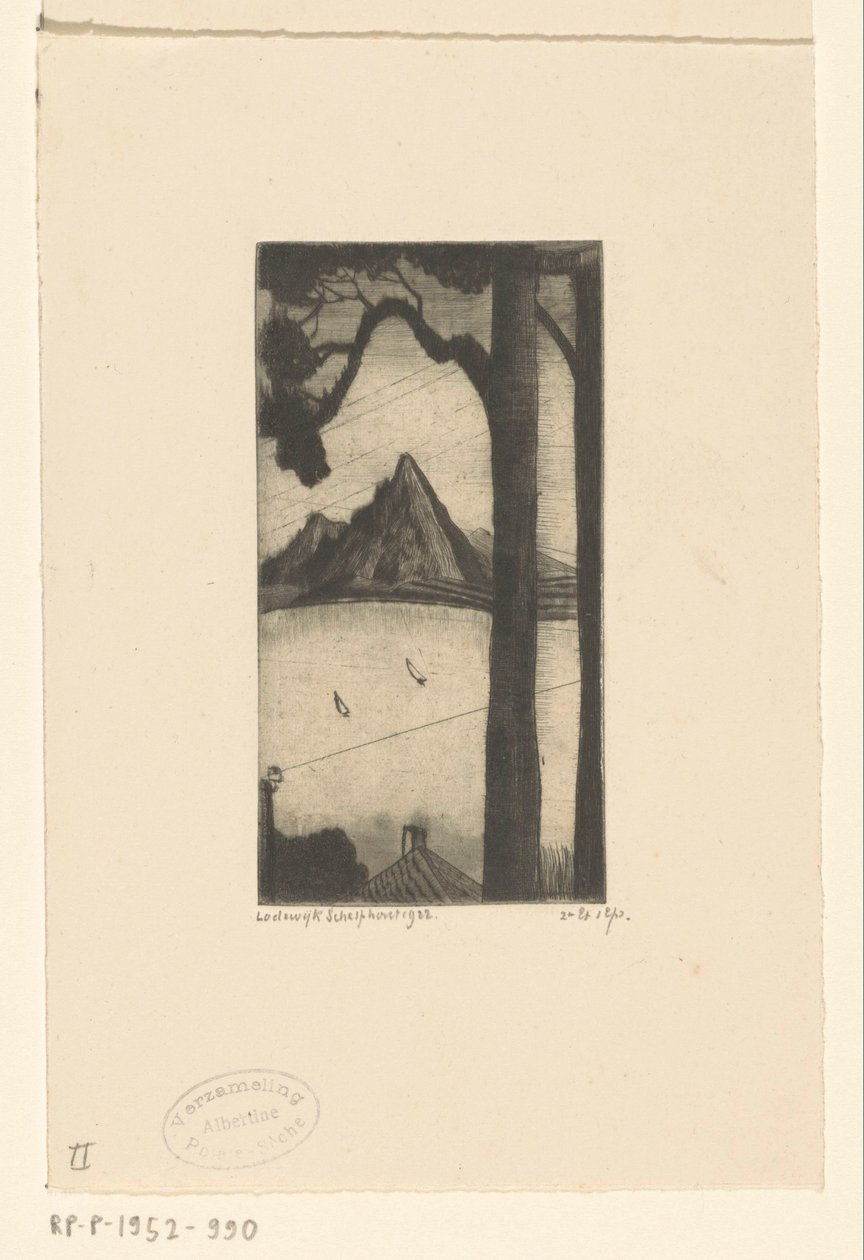 Korsische Landschaft von Lodewijk Schelfhout (signed by artist)