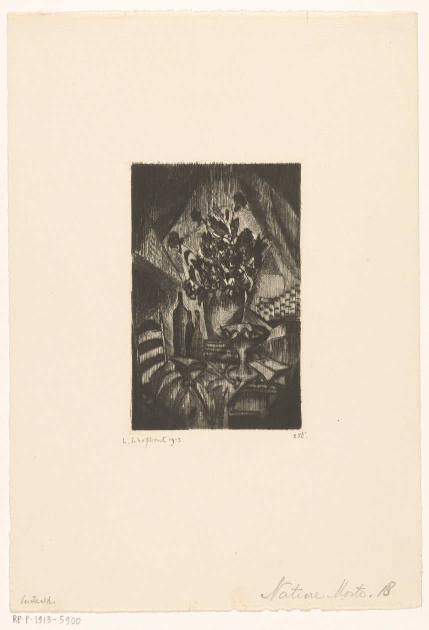 Stillleben von Lodewijk Schelfhout (signed by artist)
